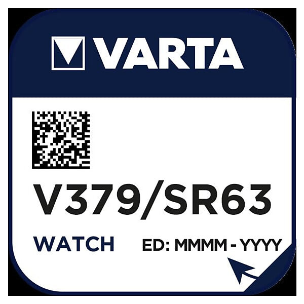 VARTA Uhren-Batterie 1,55V/15mAh/Silber V 379 Stk.1